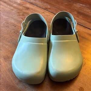 Birkenstock Mint Green Clogs